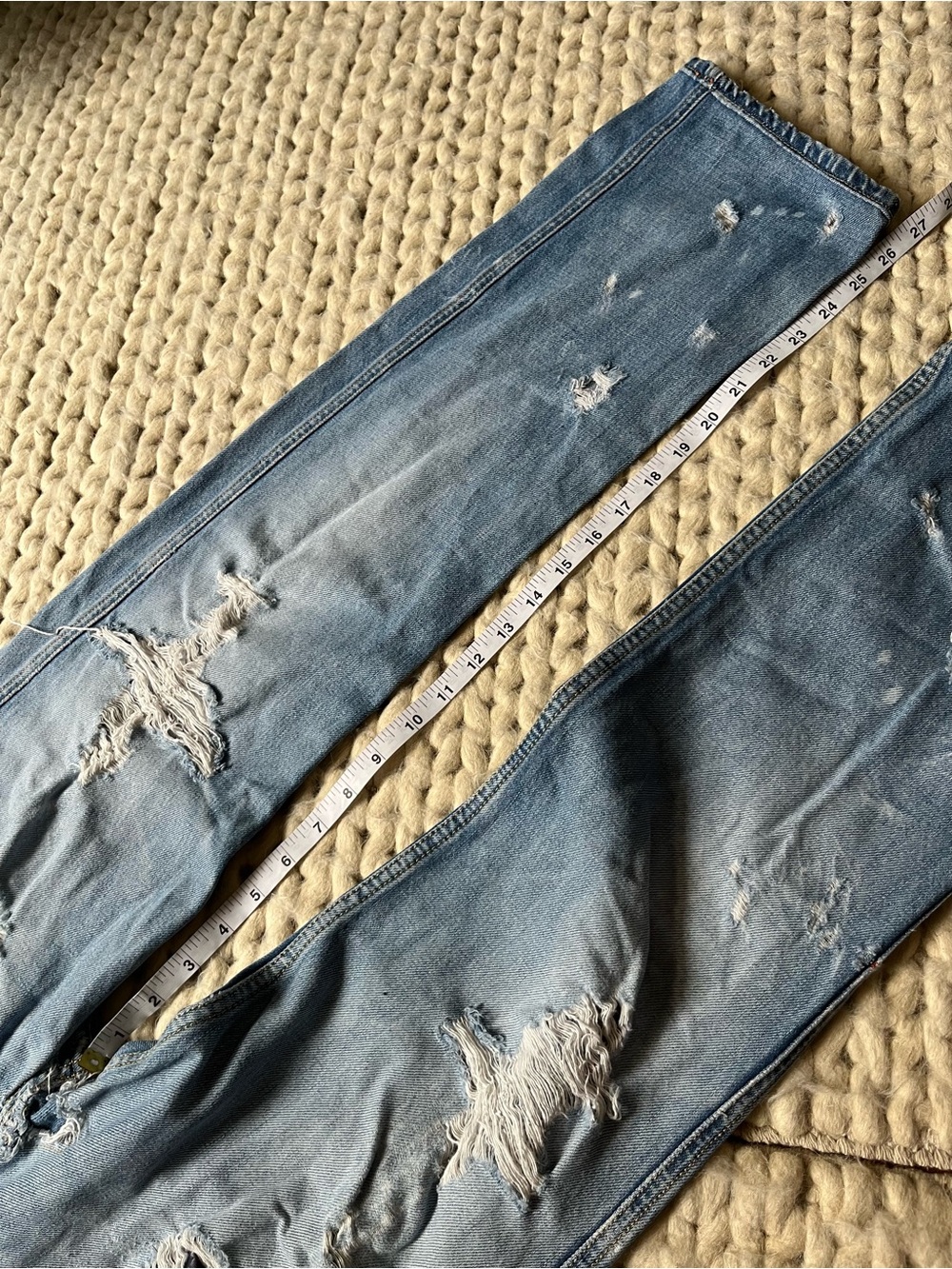 Diesel Y2k Distressed Ripped Jeans | 31x32 - Picture 12 of 14